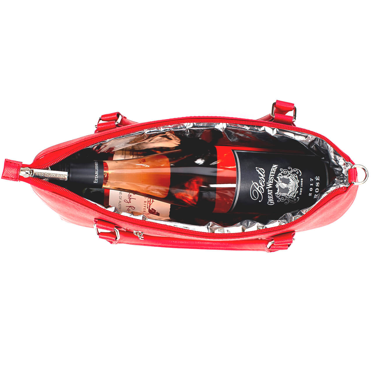 Carrie Cool Clutch (Red) Cooler bags - Cool Clutch cooler bag handbag insulated wine lunch handbags