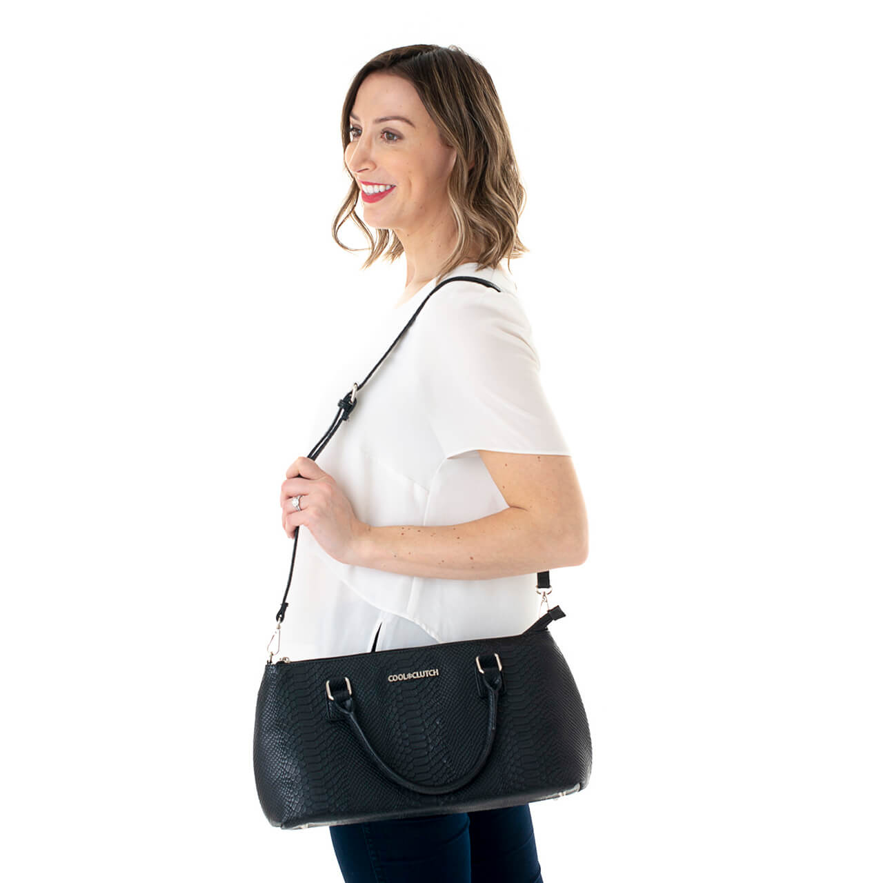 Kate Cool Clutch (Black) Cooler bags - Cool Clutch cooler bag handbag insulated wine lunch handbags