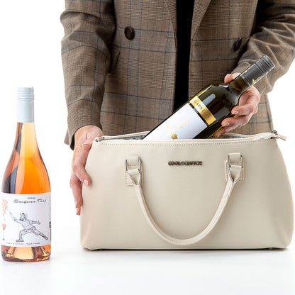 Milla Cool Clutch (Cream) Cooler bags - Cool Clutch cooler bag handbag insulated wine lunch handbags